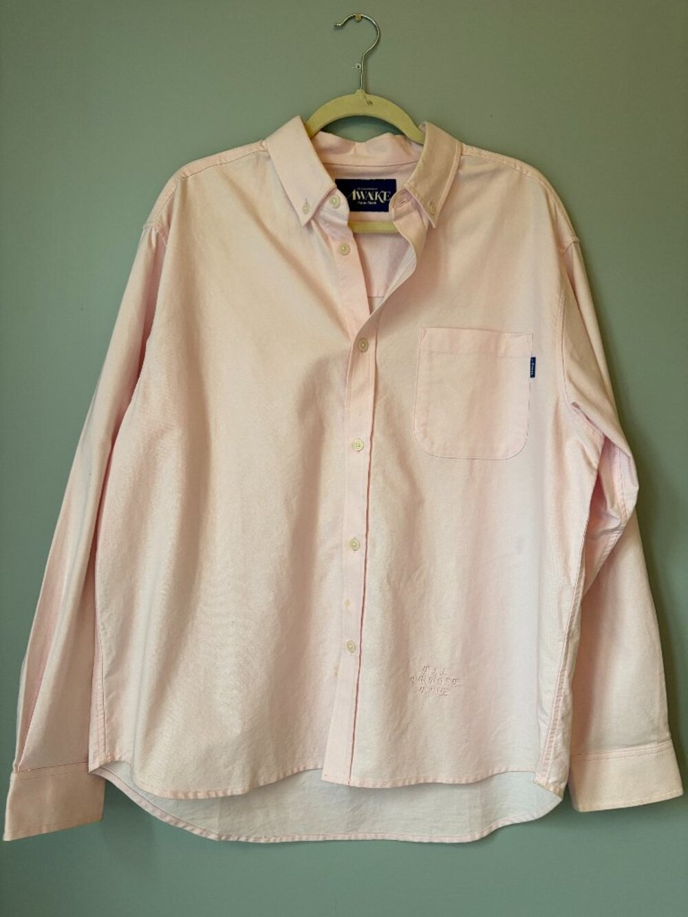 Oversized Light Pink Oxford Shirt - Awake NY